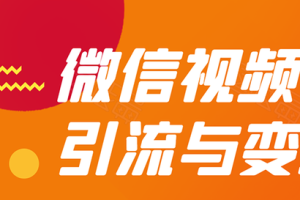 贺友会微信视频号引流与变现全方位玩法：多种盈利模式月入过万！