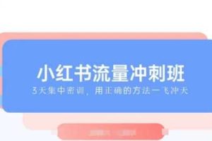 小红书流量冲刺班2025，最懂小红书的女人，快速教你2025年入局小红书