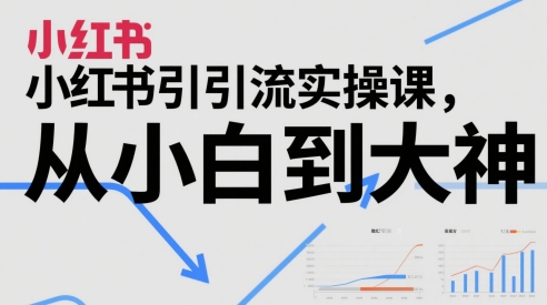 小红书引流实操课,从小白到大神