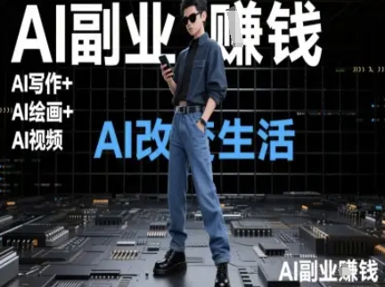 AI改变生活(Ai写作+AI绘画+Ai视频),AI副业挣钱