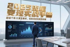 （15188期）2025流量变现实战手册，超级个体大课全解析，低粉高变现案例拆解
