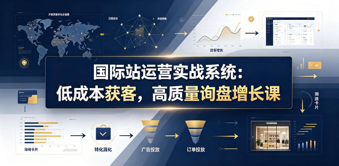 国际站运营实战系统：低成本获客，高质量询盘增长课（更新26年）