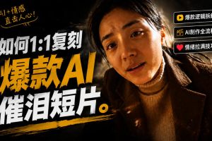豆包+Gemini生成真人AI短剧-拆解复刻百万爆款第一人称短片，一站式讲透爆款复刻全流程