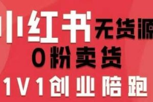 小红书无货源0粉电商课，开店准备、选品策略、笔记撰写、视频剪辑、数据分析、账号打造、资料文档（更新26年5月11日）