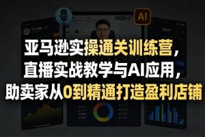 亚马逊实操通关训练营，直播实战教学与AI应用，助卖家从0到精通打造盈利店铺（更新5月8日）