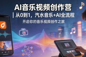 AI音乐视频创作营｜从0到1，汽水音乐+AI全流程，开启你的音乐视频创作之旅