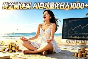 黄金随便买？AI自动外汇量化交易 在家当皇帝 日入1000+