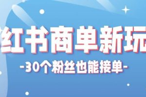 合新手小白操作的小红书商单新玩法，低粉丝也能接单，一个月接三单赚了150+！