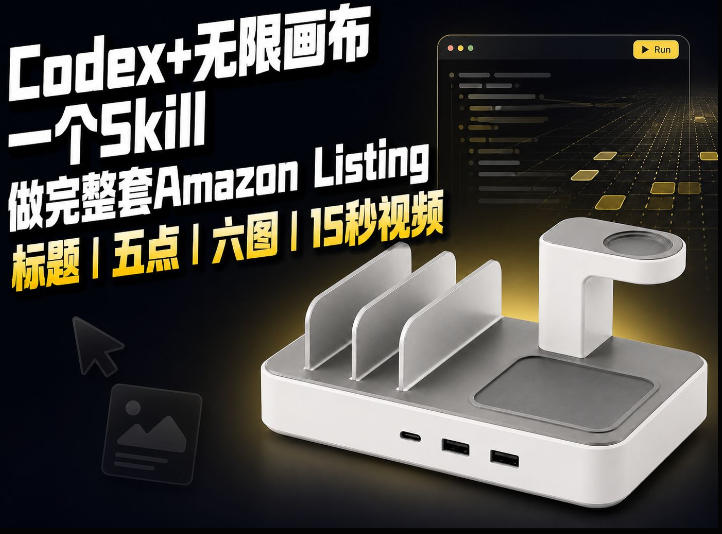 我用一个Codex Skill做完Amazon Listing：标题、五点、六图和视频全流程
