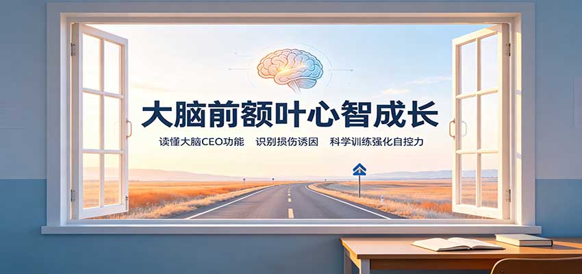 大脑前额叶心智成长:读懂大脑CEO功能,识别损伤诱因,科学训练强化自控力