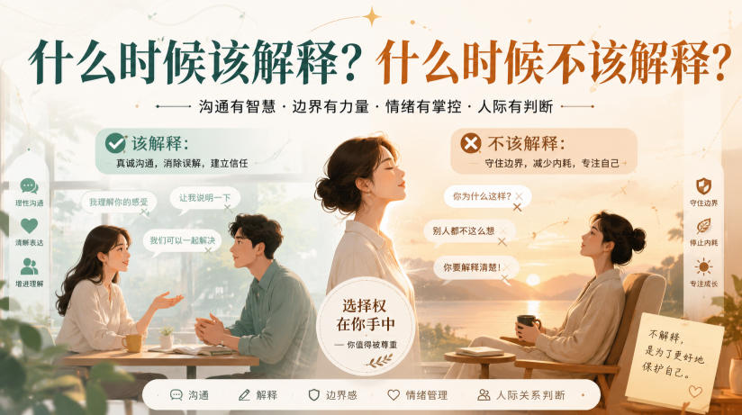 付费文章：什么时候该解释？什么时候不该解释？