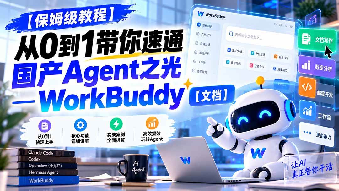 （20920期）【保姆级教程】从0到1带你速通国产Agent之光—WorkBuddy【文档】
