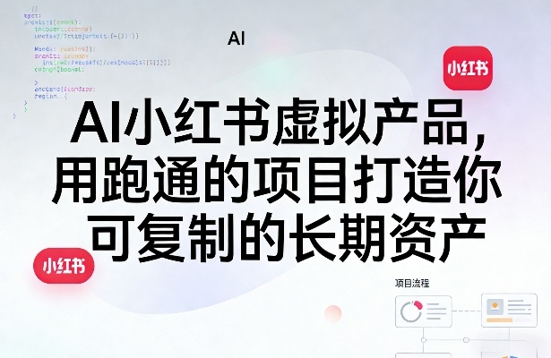 AI小红书虚拟产品，用跑通的项目打造你可复制的长期资产（更新1017）